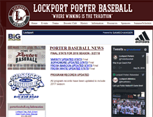 Tablet Screenshot of porterbaseball.org
